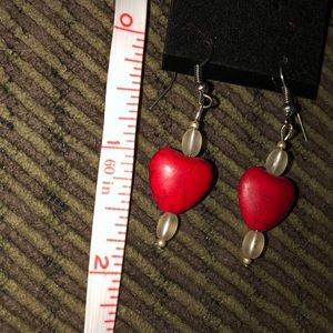 Red Heart earrings